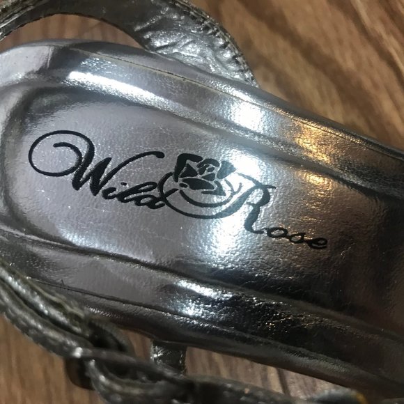 Silver Strappy Heels - Picture 5 of 7